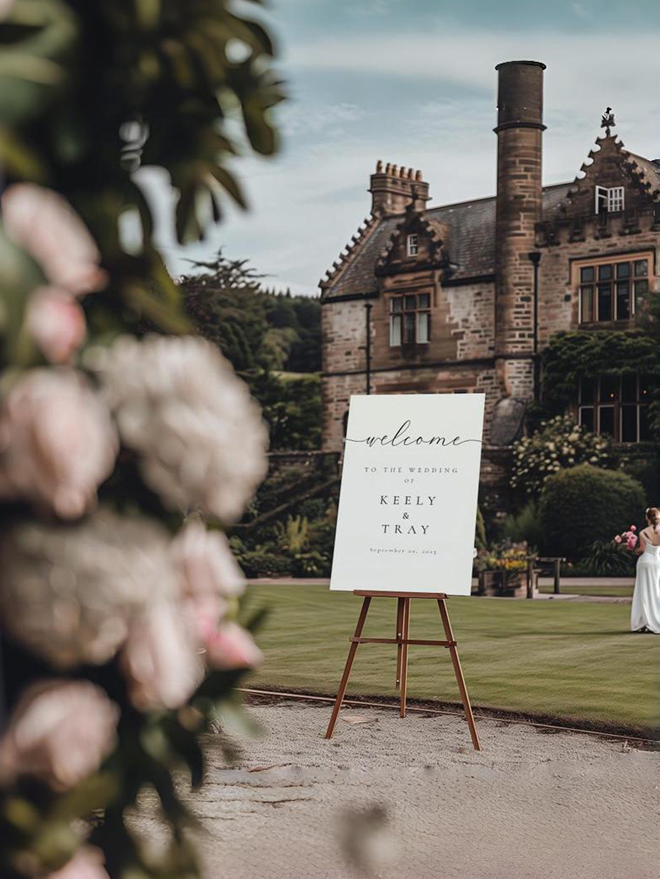 Elegant Wedding Welcome Board